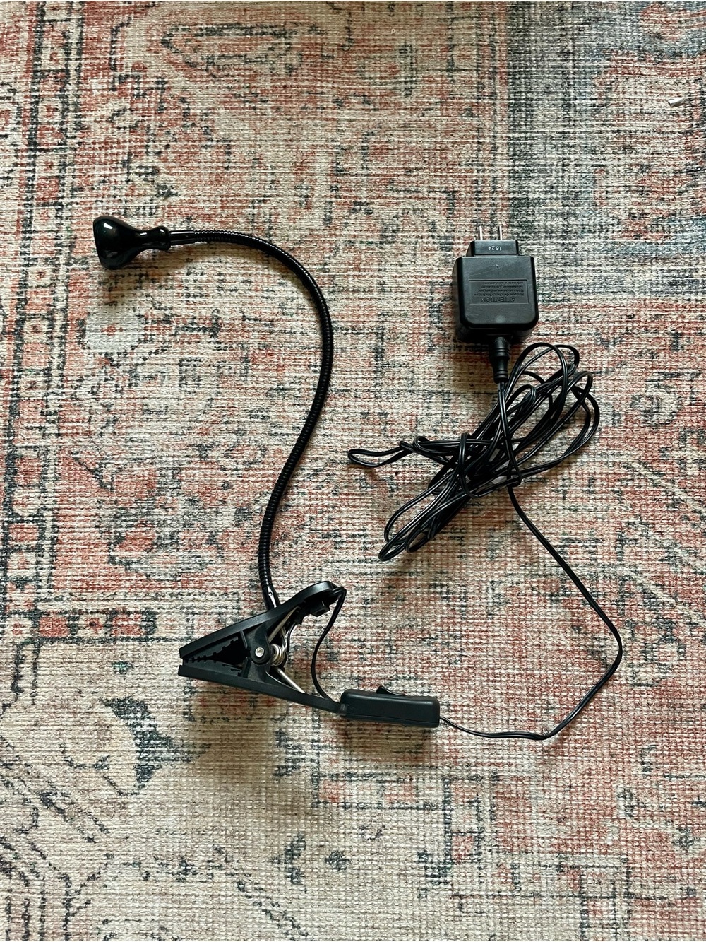 IKEA Black Gooseneck Clamp Reading Spot Light Lamp